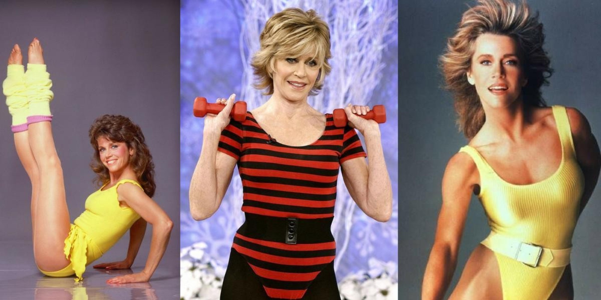 Revisit The 80s With Jane Fonda's Iconic 80s Workout Video.