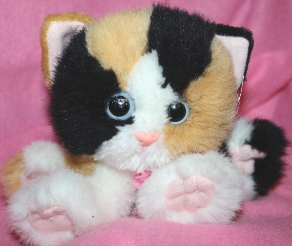 purring cat stuffed animal 90s