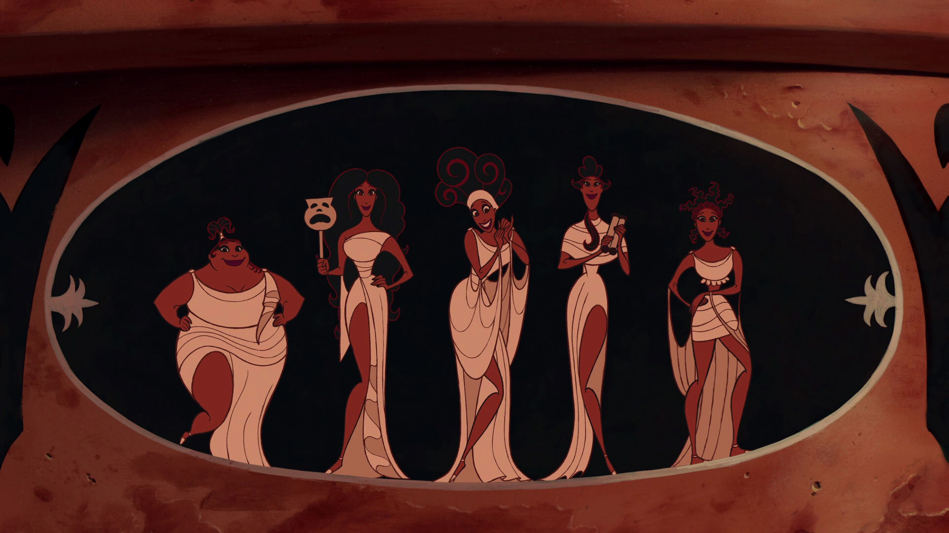 Who sings for the Muses in Hercules?