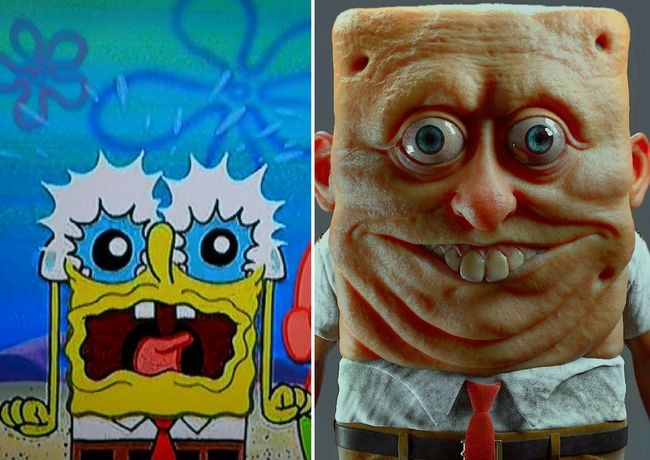 Someone Drew Realistic Spongebob And It'll Make You Want To Cry