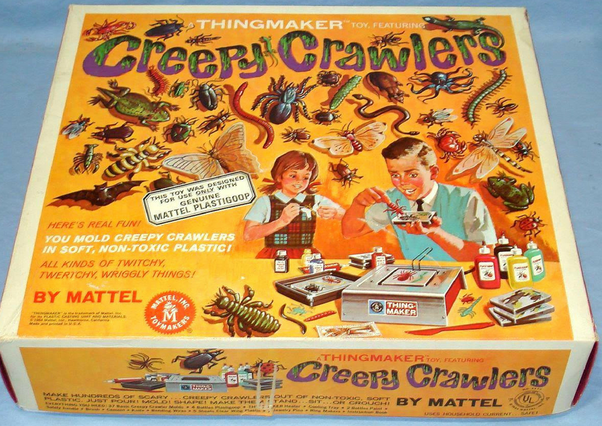 Creepy Crawlers sheet of clear wings for a Mattel Thingmaker 