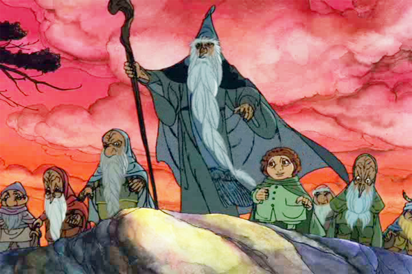 The Hobbit animated movie scene