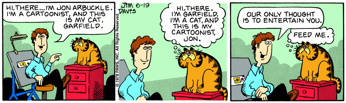 Garfield 1978 Jon's Job