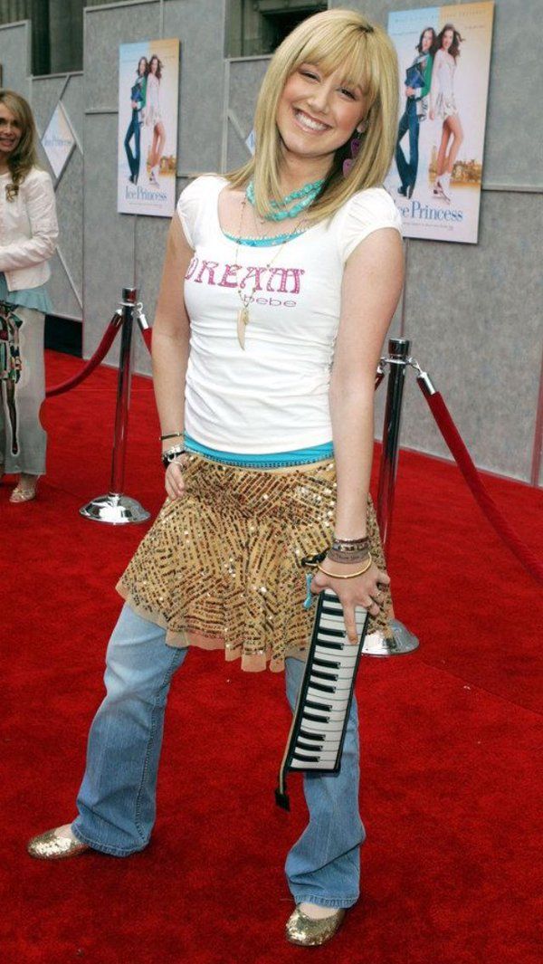 Ashley Tisdale Jeans under dress