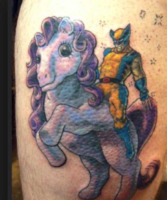 Wolverine My Little Pony Tattoo