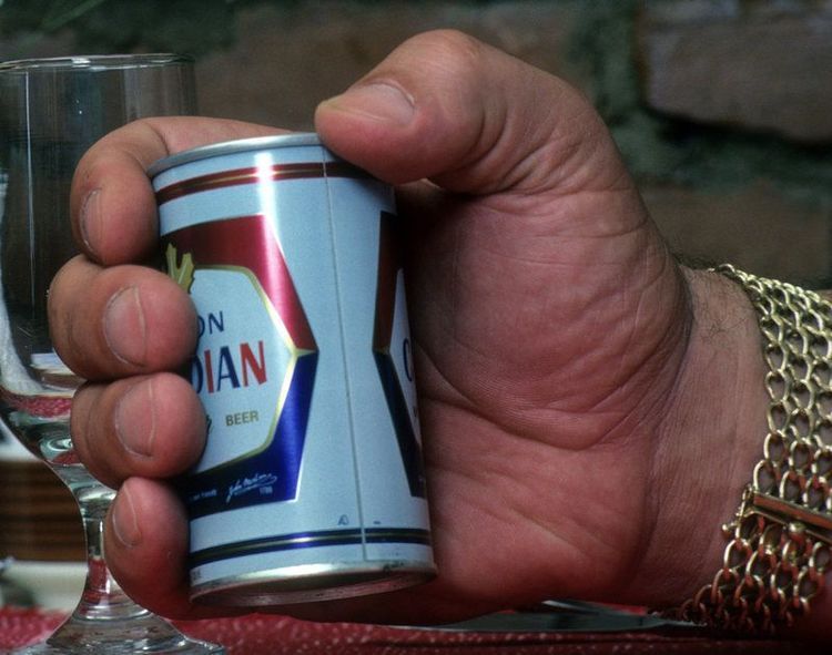Andre the Giant drinking