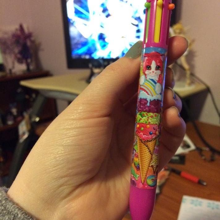 multicolored pen